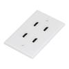 TANIQIACA 4 HD Multimedia Interface Wall Plate US Standard ABS Outlet Panel for AV Receiver Home Theater System view 3