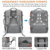 BAGPARKK Travel Laptop Backpack,42L Carry on Luggage, Flight Approved Expandable Backpack,Business Anti Theft Weekender Bags for Women Men, Water Resistant Expandable Backpacks With 4 Packing Cubes view 4