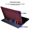 Laptop Case Cover for 17.3 inch HP Envy 17-cg 17t-cg 17m-cg & HP 470 G8 G9 G10,PU Leather Protective Sleeve Shell Bag with Pen Holder (Wine red) view 3