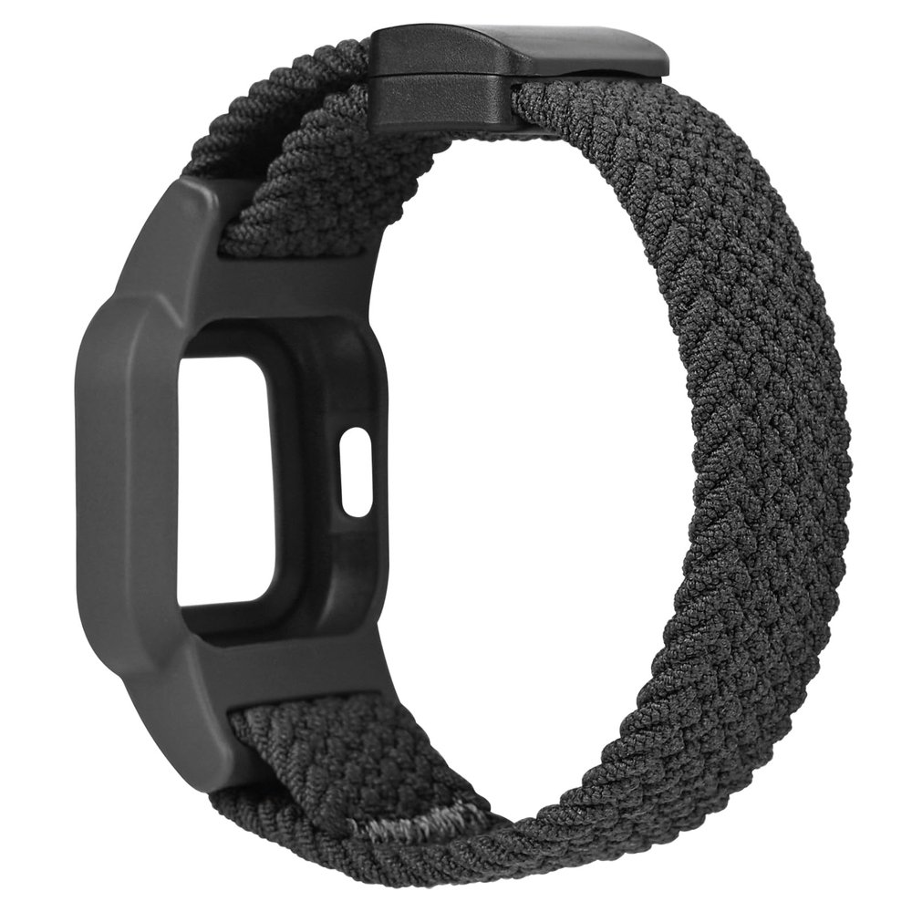 C2D JOY Nylon Braided Strap Compatible with Garmin Vivofit Jr. 3 Bands Watch Sport Clasp Wristband - Black