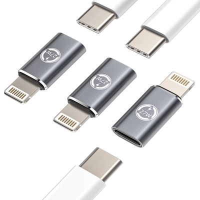 27W Fast Charger Adapter(3Pack)Charging Cable Dongle USB C Female to Lightning Male Converter Type-C Port Charge Cord Connector for Apple for iPhone 11 12 13 14 Pro Max Mini Xs SE X Plus for iPad Air