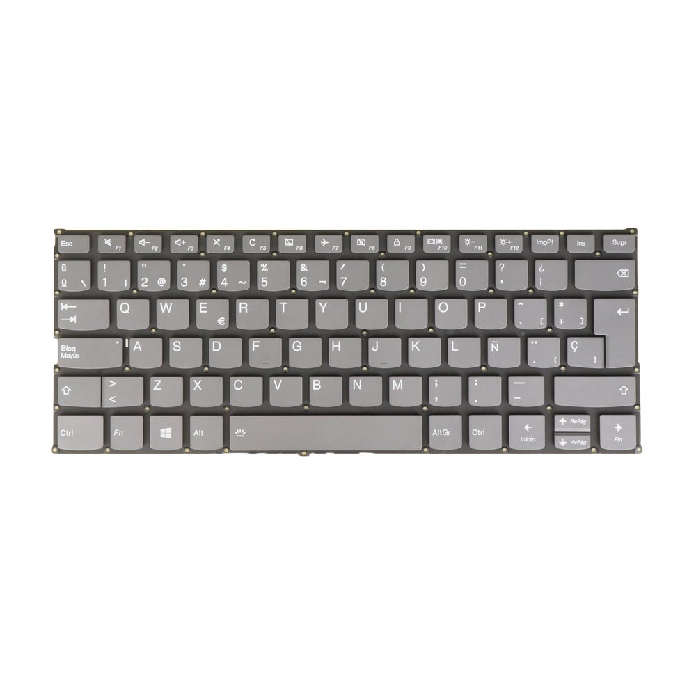 AZUBAYCOM SP Spanish Layout- Laptop Keyboard for Lenovo Flex 6-14arr 6-14ikb, Yoga 6-13ARE05 6-13ALC6 81HA 81EM 82FN 82ND PD4SB-SP PD4SB, Backlit, Gray