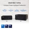 ASUS NUC 14 Pro Tall Barebone with Intel 14th Gen Core 3 100U, Up to 96GB DDR5 RAM, Triple Storage Design, Thunderbolt 4, Wi-Fi 6E & Bluetooth 5.3, Toolless Chassis Access, with VESA Mount Included view 2