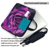 Blooming Rose Flower Print Laptop Bag, Shoulder Messenger Bag Case Sleeve For 13 Inch 14 Inch Laptop Briefcase 15.6 Inch view 3