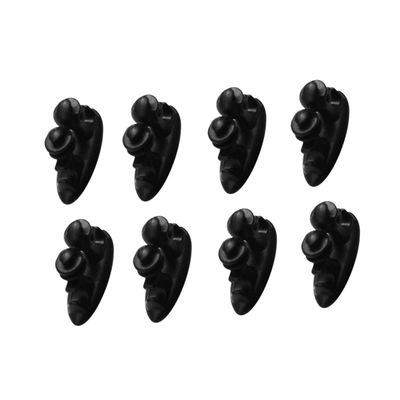 Angoily 8pcs Self-Adhesive Cable Clips for Car Cord Organizer for Dashboard Multipurpose Black for USB Audio