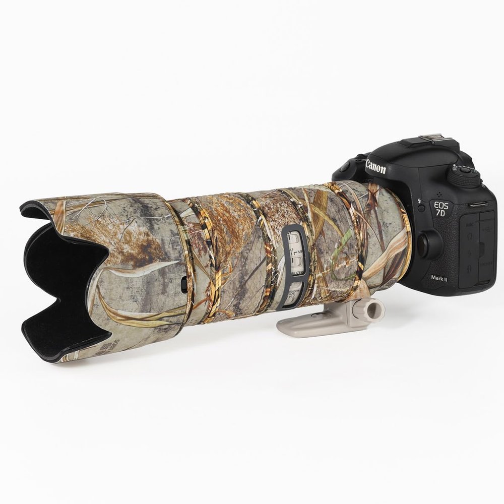 CHASING BIRDS Lens Camouflage Waterproof Coat for TAMRON SP 70-200mm F2.8 Di VC USD G2 Rainproof Lens Protective Cover Version IV (Reed Camouflage, Bracket)