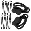 Hemobllo 10pcs Reusable Silicone Cord Ties for Soft Wire Management Straps for Organizing Charging Cords Data Cables and Earphones view 1