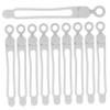 Hemobllo Cord Strap 10 Pcs Data Cable Harness Silicone Cable Strap Cable Ties Reusable Cable Management Strap Wire Management Ties Cable Tie for Cord Data Line Steel Ribbon view 1