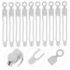 Hemobllo Cord Strap 10 Pcs Data Cable Harness Silicone Cable Strap Cable Ties Reusable Cable Management Strap Wire Management Ties Cable Tie for Cord Data Line Steel Ribbon view 2