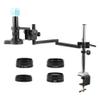 Microscope Accessories Kit 120X180X 200X Zoom 41MP Video Microscope Camera Collapsible Adjustable Articulating Clamp Holder Arm Stand PCB Soldering Set Kit Microscope Slides ( Color : 41MP 4K HDMI Typ view 1