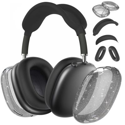 Aiaabq for AirPods Max case Cover,Anti-Scratch Ear Pad Case Cover/Ear Cups Cover/Headband Cover for AirPods Max. Clear Soft TPU and Silicone,Skin Scratch Proof.