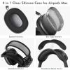 Aiaabq for AirPods Max case Cover,Anti-Scratch Ear Pad Case Cover/Ear Cups Cover/Headband Cover for AirPods Max. Clear Soft TPU and Silicone,Skin Scratch Proof. view 2
