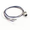 M12 4Pin Female Connector Cable, A Coded Straight Back Mount Cable Waterproof Female Aviation Socket UnShielded Electrical Cable IP67 Sensor Receptacle5Meter view 1