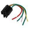RUNSIBA DC 12V 16AWG 18AWG 5 Wires Harness Black Base Car Automotive Relay Socket view 1