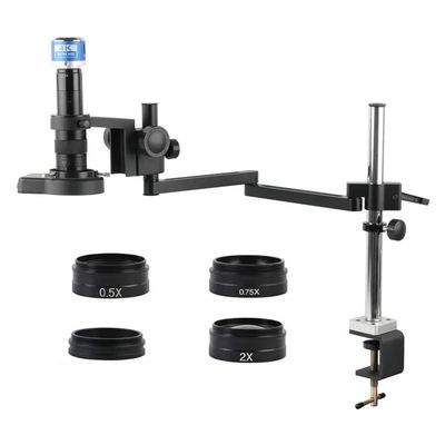Microscope Accessories Kit 120X180X 200X Zoom 41MP Video Microscope Camera Collapsible Adjustable Articulating Clamp Holder Arm Stand PCB Soldering Set Kit Microscope Slides ( Color : 24MP 4K HDMI Typ