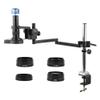 Microscope Accessories Kit 120X180X 200X Zoom 41MP Video Microscope Camera Collapsible Adjustable Articulating Clamp Holder Arm Stand PCB Soldering Set Kit Microscope Slides ( Color : 24MP 4K HDMI Typ view 1