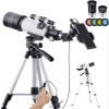 Gerrit Telescopes for Adults, Astronomical Telescope with Tripod Smartphone Adapter, Portable Scope Stargazing High Magnification High-Definition Telescope view 1