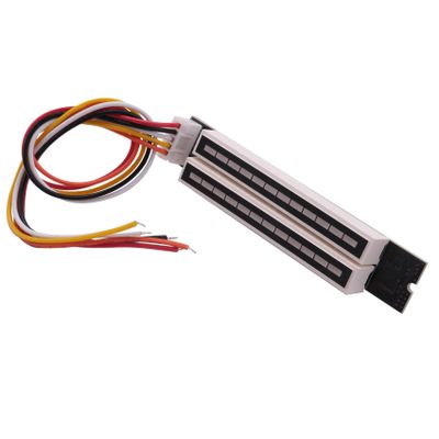 Srutueo Mini Dual 12 Level Indicator VU Meter Stereo Amplifier Board Adjustable Light Speed Board with AGC Mode, DIY Kits, Black, 500090068