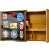 OneTigris Hidden Gun Storage, Concealment Furniture Hidden Gun Safe Concealment Shelf Wall Safe Wooden Photo Frame, Wall Mounted Hidden Compartment Furniture with Patches Display Panel view 1
