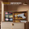 OneTigris Hidden Gun Storage, Concealment Furniture Hidden Gun Safe Concealment Shelf Wall Safe Wooden Photo Frame, Wall Mounted Hidden Compartment Furniture with Patches Display Panel view 2