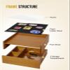 OneTigris Hidden Gun Storage, Concealment Furniture Hidden Gun Safe Concealment Shelf Wall Safe Wooden Photo Frame, Wall Mounted Hidden Compartment Furniture with Patches Display Panel view 4
