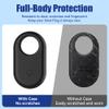 SPOMOX [4 Pack Silicone Case for Samsung SmartTag2, Silicone Holder for Galaxy Smart Tag 2 with Keychain - Full Body Shockproof, Anti-Scratch Cover for Backpacks, Car Keys, Luggage, Dog Collars view 4