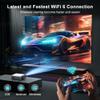 Projector, [Auto Focus/6D Keystone] Projector with WiFi 6 and Bluetooth 5.2, 600 ANSI Native 1080P 4K4P Supported 300'' Screen, Movie Projector Compatible with PowerPoint/HDMI/USB/TV Stick (White) view 4