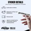 (3Pcs) Getaway Car Sticker, Funny Cars Window Decal for New Driver 2" Waterproof Vinyl Sticker Laptop, Water Bottles, Phone, Kindle, Cars, Bumpers Merchandise Decor Decals Gifts 2 Inches view 4