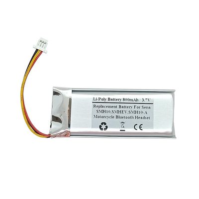 STARTONG 800mAh 3.7V Replacement Battery Compatible with Sena SMH10, SMHEV, SMH10-A Motorcycle Bluetooth Headset, Helmet Intercom, SNO-702050PCN-S
