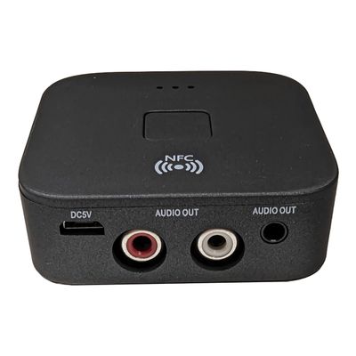 Milestock Bluetooth Audio Adapter for Music Streaming Sound System, Wireless Audio Adapter Works with Smartphones and Tablets, Wireless Adapter for Speakers, NFC-Enabled