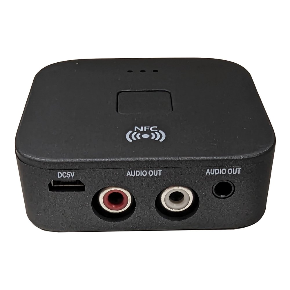 Milestock Bluetooth Audio Adapter for Music Streaming Sound System, Wireless Audio Adapter Works with Smartphones and Tablets, Wireless Adapter for Speakers, NFC-Enabled