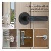 PIGENE Mechanical keyless Entry Door Lock Smart Fingerprint Door Lock Keyless Entry Biometric Door Lock with Handle Set Support Key Unlock Intelligent App Control view 3
