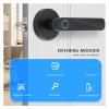 PIGENE Mechanical keyless Entry Door Lock Smart Fingerprint Door Lock Keyless Entry Biometric Door Lock with Handle Set Support Key Unlock Intelligent App Control view 4