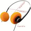 Galepromot Orange Retro Over-Ear Headphone,Vintage Feelings Headphone,Retro Lightweight Earphones,Hi-Fi Stereo Earphone Headset, for Most Mobile Phones Playback Pevices Headphones 1 Pc view 2