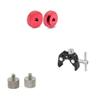 CAMVATE 1/4"-20 Female Nut + 5/8"-27 Female to 1/4"-20 Male + Crab clamp view 1