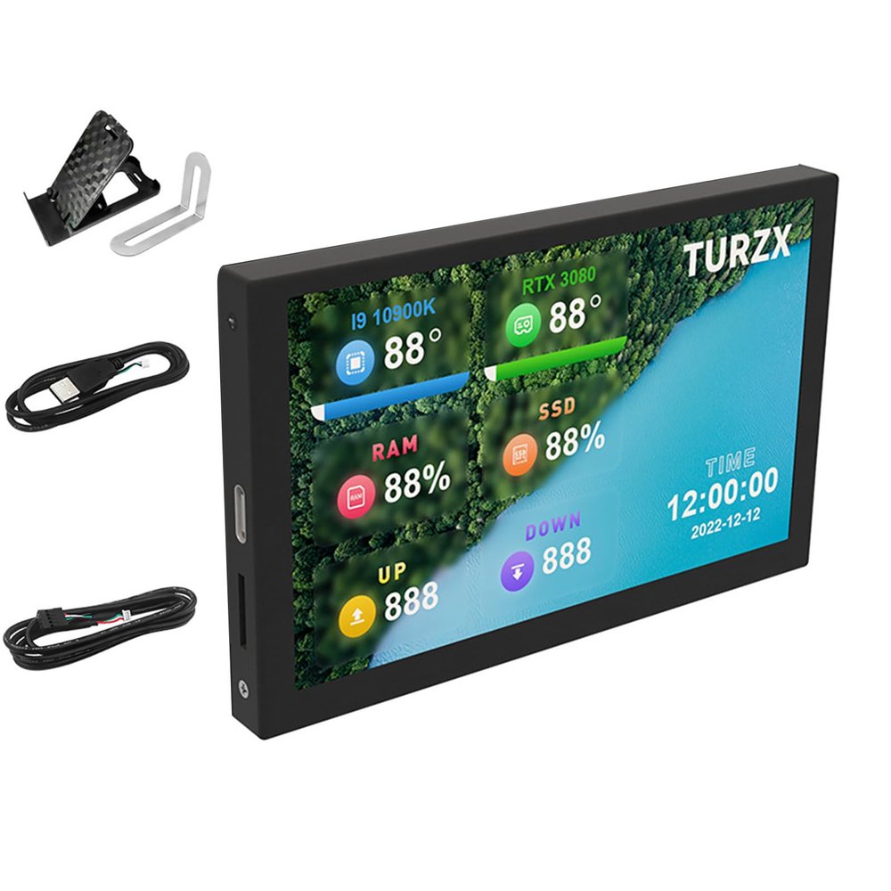 DAGIJIRD 5 Inch IPS Computer CPU Data Monitor PC Temperature Display PC Sensor Panel