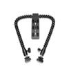 Srutueo New Flexible Dual Arm Hot Shoe Flash Bracket Mount Holder for Macro Shot Camera Accessories, black, 264775 view 4