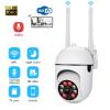 1080P Dome Cameras Wireless, Pan-Tilt 360 View Battery Powered 2-Way Talk Outdoor Camera Wireless 2MP WiFi Surveillance Cam Color Night Vision Spotlight, 2.4GHz WiFi Cameras For Home Security view 2
