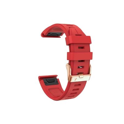 20mm Silicone Watch Fit for Garmin Fenix 6S 6SPro 5S Plus 7S Strap Quick fit Correa Bracelet Descent Mk2S/Instinct 2S Watchband (Color : RED, Size : For Fenix 5S Plus)