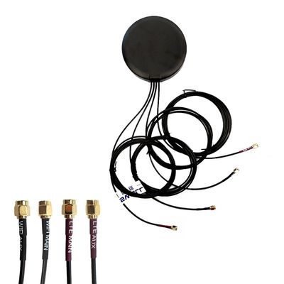 Maswell 4 Combo 2X2 5G MIMO Plus 2X2 MIMO WIFI6 Antenna Cellular 700-4900MHz Both Magnet and Adhesive Mount Bluetooth Wimax Zigbee Antenna SMA Male for RP SMA Plug for WiFi not for Speed Competition