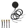Maswell 4 Combo 2X2 5G MIMO Plus 2X2 MIMO WIFI6 Antenna Cellular 700-4900MHz Both Magnet and Adhesive Mount Bluetooth Wimax Zigbee Antenna SMA Male for RP SMA Plug for WiFi not for Speed Competition view 1
