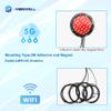 Maswell 4 Combo 2X2 5G MIMO Plus 2X2 MIMO WIFI6 Antenna Cellular 700-4900MHz Both Magnet and Adhesive Mount Bluetooth Wimax Zigbee Antenna SMA Male for RP SMA Plug for WiFi not for Speed Competition view 4
