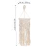 Amosfun Bohemian Macrame Hanging Lamp Shade Handmade Rope Pendant Light Cover for Home Decor Living Room Bedroom and Cafe Soft Warm Light for Cozy Atmosphere view 4