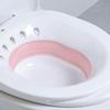 GOOHOCHY 1Pc Folding Bidet for Women Portable Sitz Bath for Pregnant Women Comfortable Private Cleansing Basin Space-Saving Design for Postpartum Care and Daily Pink view 2
