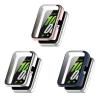 4PACK Case Compatible for Samgalaxy Galaxy fit 3 Screen Protector Case, PC Full Cover Case Compatible for Samgalaxy Galaxy fit 3 SM-R390 Smartwatch Accessories (Pink/Silver/Blue) view 1
