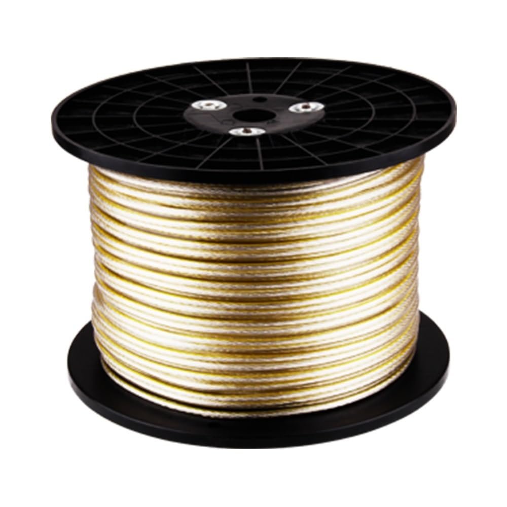 AMNOUR 6N OFC Silver-Plated Pure Copper High-end Speaker Cable HiFi Audio Speaker Wire Loudspeaker Cable Audio Cable HiFi Speaker Cable (Color : Ofc Speaker Wire, Size : 5m), JTSF9648