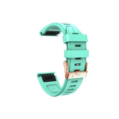 20mm Silicone Watch Fit for Garmin Fenix 6S 6SPro 5S Plus 7S Strap Quick fit Correa Bracelet Descent Mk2S/Instinct 2S Watchband (Color : Teal, Size : For Fenix 5S)