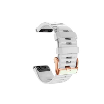 20mm Silicone Watch Fit for Garmin Fenix 6S 6SPro 5S Plus 7S Strap Quick fit Correa Bracelet Descent Mk2S/Instinct 2S Watchband (Color : WHITE, Size : For Fenix 6S Pro)