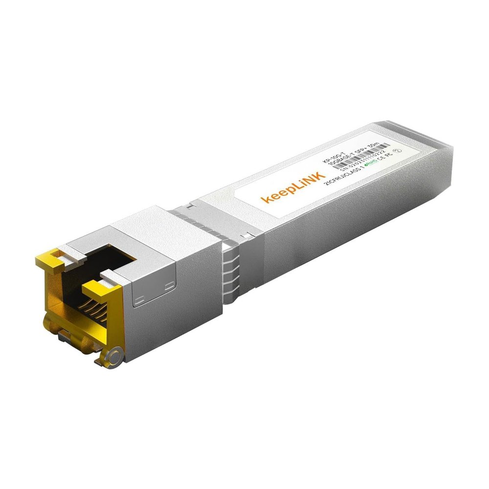 keepLiNK 10GBase-T RJ45 SFP+ Module, 10G Copper SFP+ Transceiver, Ethernet SFP Module up to 30-Meter, Plug and Play Hot Pluggable, Durable and Highly Compatible