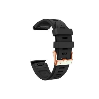 20mm Silicone Watch Fit for Garmin Fenix 6S 6SPro 5S Plus 7S Strap Quick fit Correa Bracelet Descent Mk2S/Instinct 2S Watchband (Color : Black, Size : For Fenix 5S Plus)